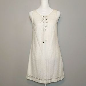 Chevron Lace Retro-Inspired Shift Dress